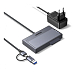 USB HUB UGREEN D320 M.2 NVMe SATA Hard Drive Adapter Grey - рис.0
