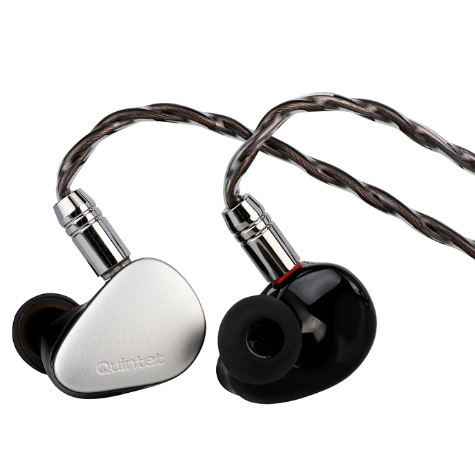 Наушники внутриканальные Kiwi Ears Quintet Black/Silver - рис.1