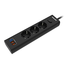 Сетевой фильтр Philips CHP8236BB51 Black 3m