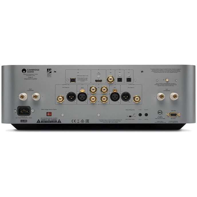 Интегральный усилитель Cambridge Audio Edge A Dark Grey - рис.1