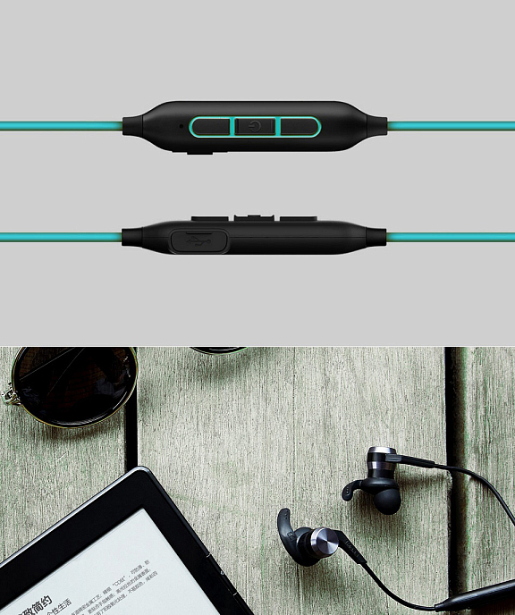 Беспроводные наушники Xiaomi iBFree Bluetooth Aqua Blue - рис.3