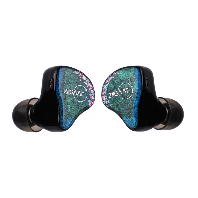 Наушники внутриканальные ZiiGaat Luna Black/Green - рис.1
