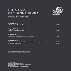 Виниловая пластинка Harold Farberman - All Star Percussion Ensemble (Analogue One-Step Pressing) - 2LP