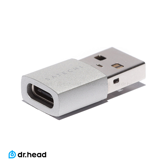 Переходник Satechi USB Type-A to Type-C Silver - рис.0