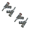 Wireworld Locking Banana Plugs Silver pack of 4
