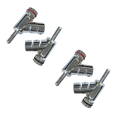 Разъём Wireworld Locking Banana Plugs Silver pack of 4