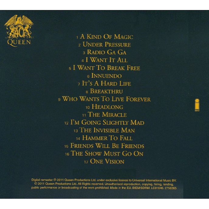 CD-диск Queen - Greatest Hits II (2026 edit) CD - рис.3