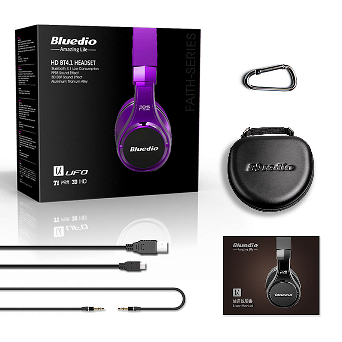 Беспроводные наушники Bluedio Ufo U Purple - рис.7