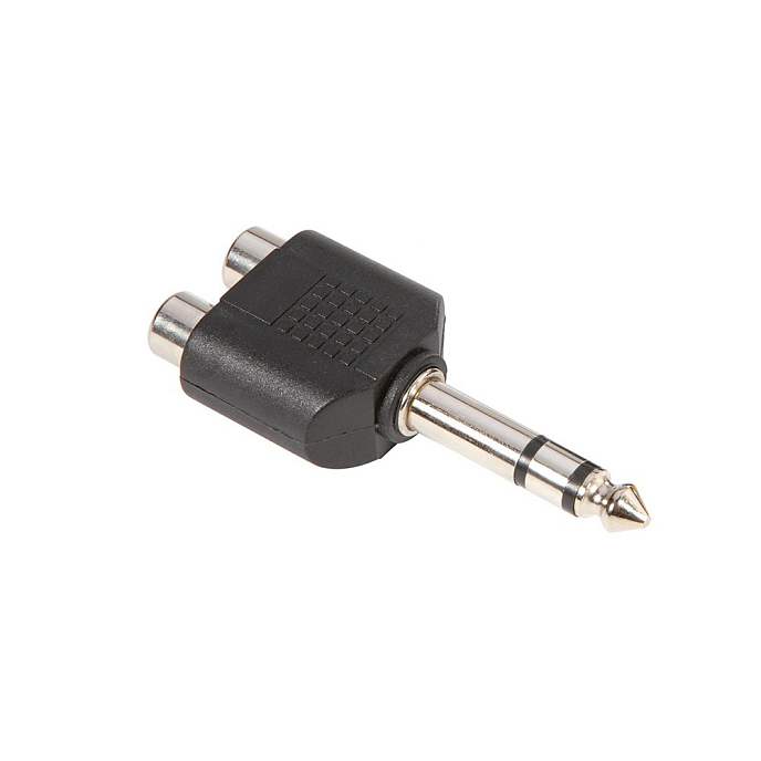 Переходник Adam Hall 7549 Black 2xrca mono - 6.3mm stereo - рис.0