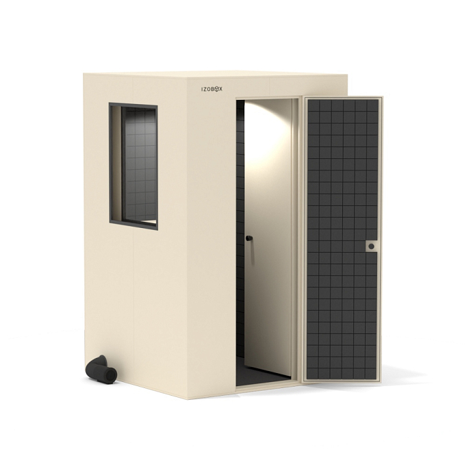 Акустическая кабина IzoBox Pro with window Beige Blue - рис.1