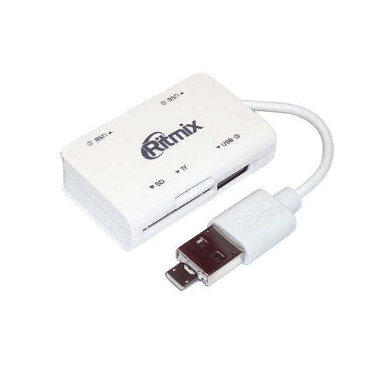 USB HUB Ritmix CR-2322M White - рис.0