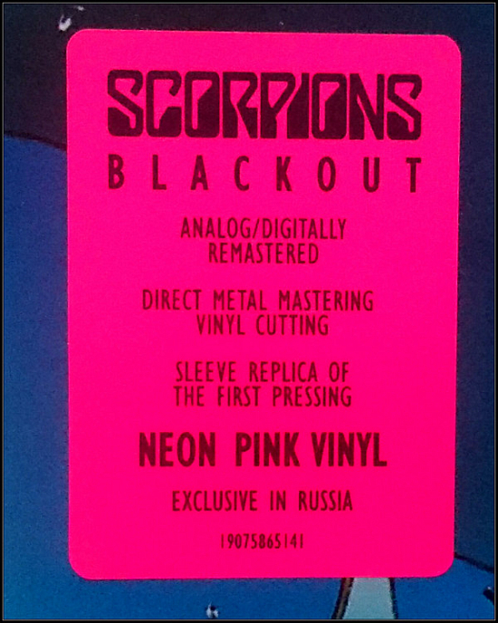 Виниловая пластинка Scorpions - Blackout - рис.1