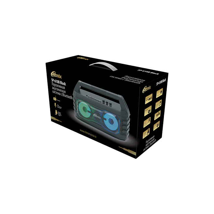 Портативная колонка Ritmix SP-610B Black - рис.6