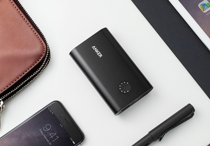 Внешний аккумулятор Anker PowerCore+ 10050 mAh Black Aluminium - рис.2