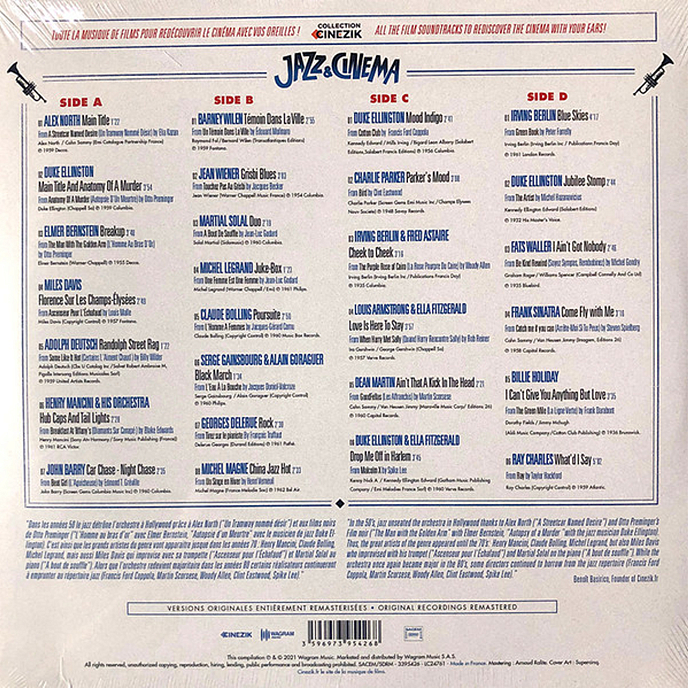 Виниловая пластинка Various Artists - Jazz & Cinema: Best Of Jazz in Movies LP - рис.1