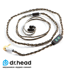 Фото - Labkable Samurai III 4pin Jhaudio bass control to Jack 3.5 L-type Кабель Labkable Samurai III 4pin Jhaudio bass control to Jack 3.5 L-type