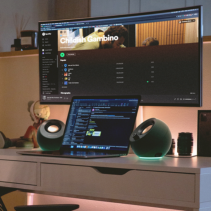 Компьютерные колонки Creative Pebble Pro Black - рис.8