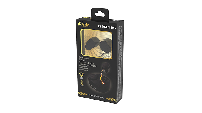 Беспроводные наушники RITMIX RH-805BTH TWS Black - рис.7