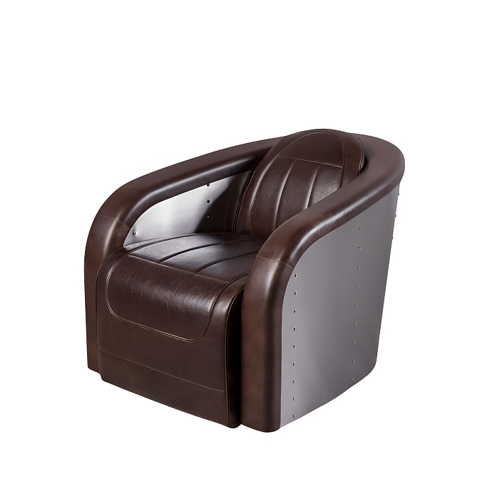 Кресло для прослушивания F2F Пилот Stainless Steel Dark Brown - рис.0