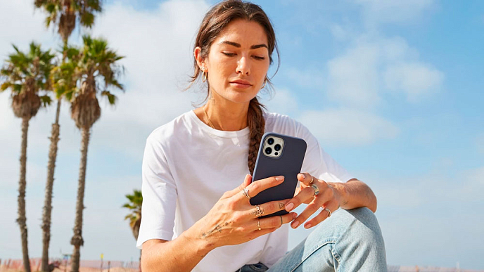 Чехол для смартфонов uBear Touch Mag Safe Case iPhone 12, 12 Pro Blue - рис.21