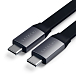 Кабель Satechi Flat USB-C to USB-C Black - рис.2