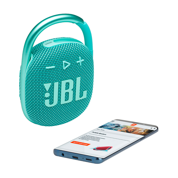 Портативная колонка JBL Clip 4 Teal - рис.8