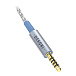 Кабель Dekoni Audio Ensemble Braided Cable Silver 4.4mm - miniXLR 4-pin 1.32m - рис.1