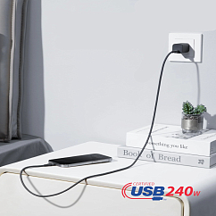 Кабель Anker USB-C/USB-C Cable 240W Black 0.9m