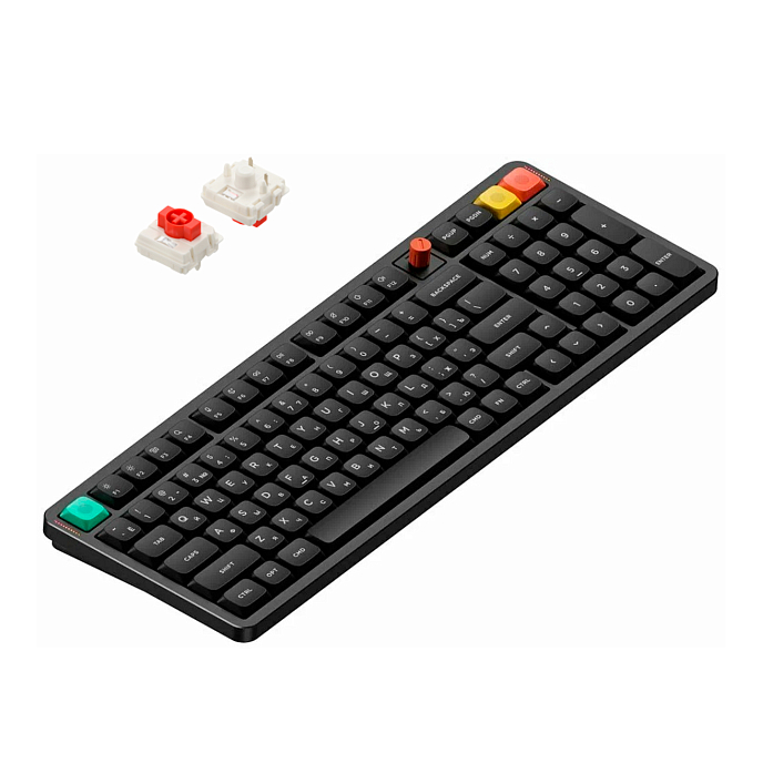 Клавиатура NuPhy Air100v3 Hot Swap Red Nano Switch Nebula Dark - рис.0