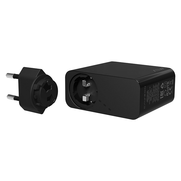 Сетевое зарядное устройство Caweon CTC-140-2C1A Black - рис.3