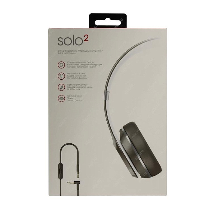 Наушники Beats Solo 2 Luxe Edition Silver - рис.3