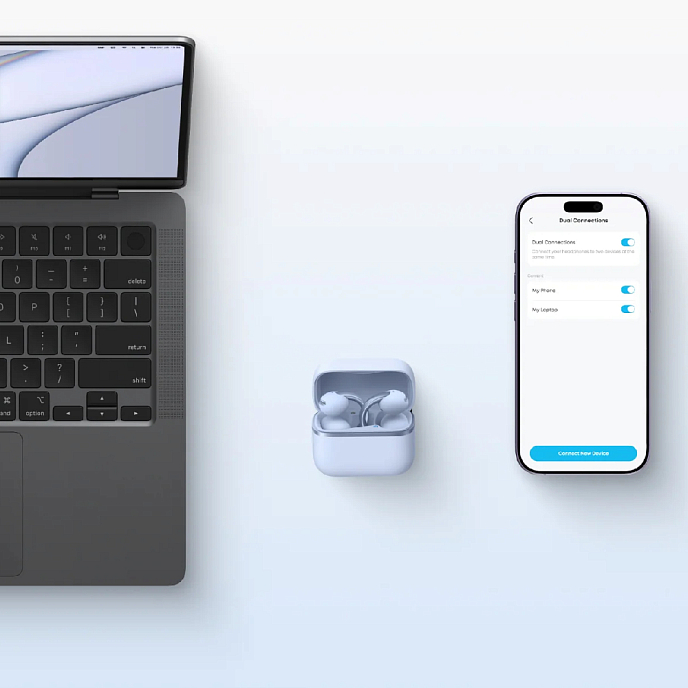 Беспроводные наушники Anker Soudncore AeroClip 2 Blue - рис.8