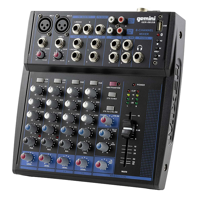 Микшерный пульт Gemini GEM-08USB - рис.1