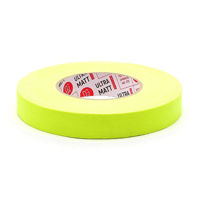 Клейкая лента DGTAPE ultraMATT Yellow Fluorescent 25mm 50m - рис.1
