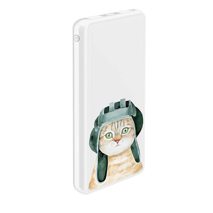 Внешний аккумулятор PrimeLine Army 9 White 10000mah - рис.0