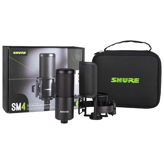 Микрофон студийный Shure SM4 Home Recording Kit Black - рис.5