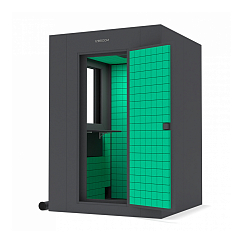 Акустическая кабина IzoRoom Maxi Plus with window Graphite Blue
