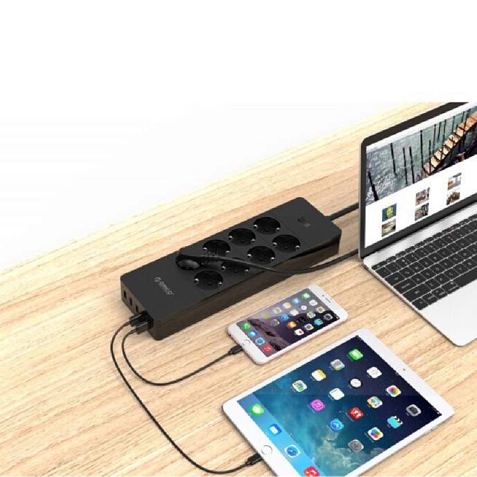 Сетевой фильтр Orico HPC-8A5U Black - рис.3