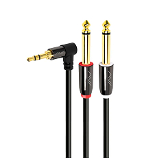 Кабель Caweon VISARIO GIR-3M Grey Jack 3.5mm (m) - 2Jack 6.3mm (m) 3m