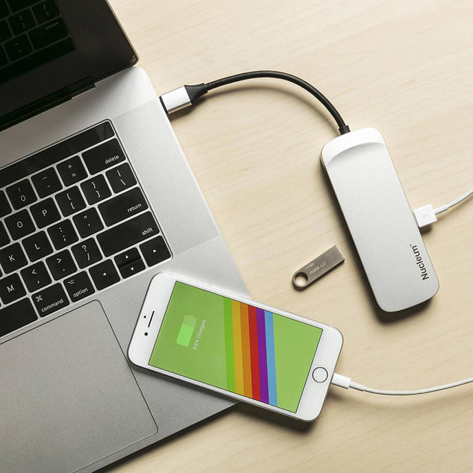 USB HUB Kingston Nucleum C-HUBC1-SR-EN - рис.1
