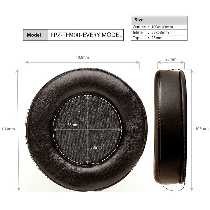 Амбушюры Dekoni Audio Fenestrated Sheepskin Ear Pad Set for Fostex TH900 - рис.1