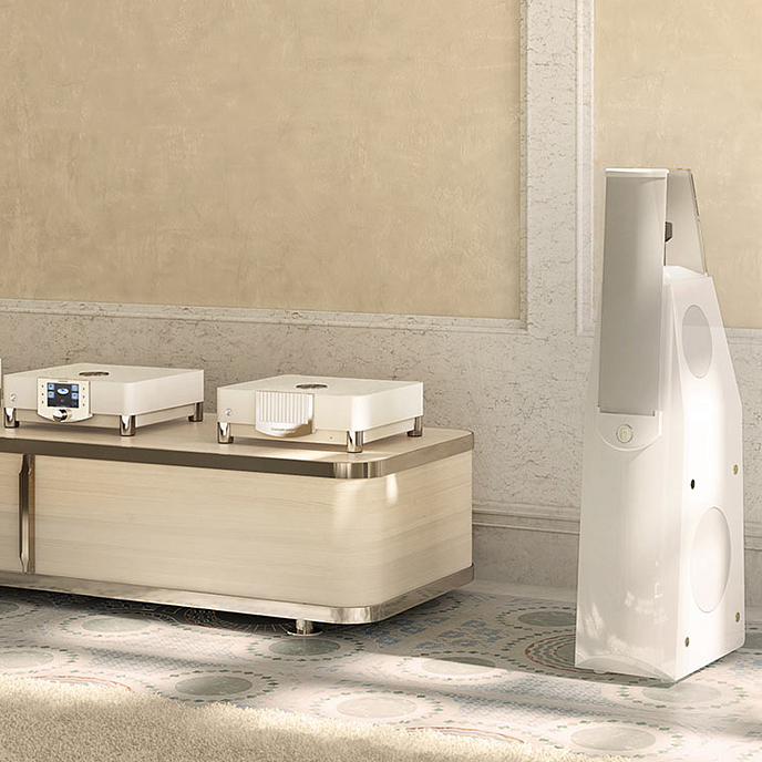 Напольная акустика MBL 116 F Piano White Chrome - рис.2