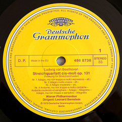Виниловая пластинка Ludwig van Beethoven, Wiener Philharmoniker, Leonard Bernstein - Streichquartett, String Quartet, Op. 131 (Analogue, Original Source) LP