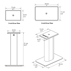 Подставка Kanto SP9 White