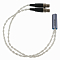 Dekoni Audio Postsplit XLR-mini Silver Braided