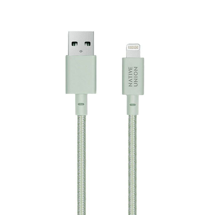 Кабель Native Union Belt USB-A - Lightning Sage 1.2m - рис.1