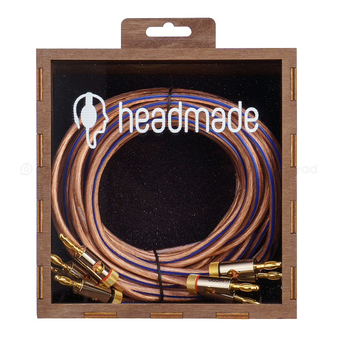 Кабель HeadMade Speaker Cable 2x4 Bn/Bn 2m разноцветный - рис.0