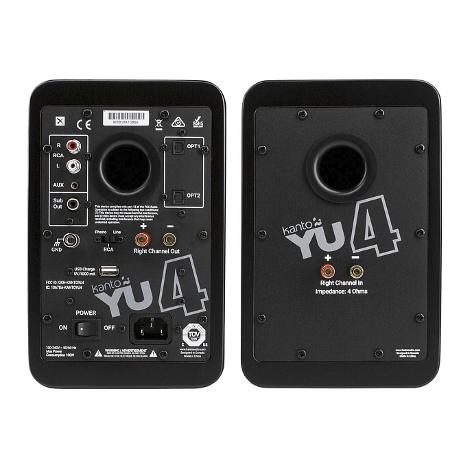 Полочная акустика Kanto YU4 Matte Black - рис.1