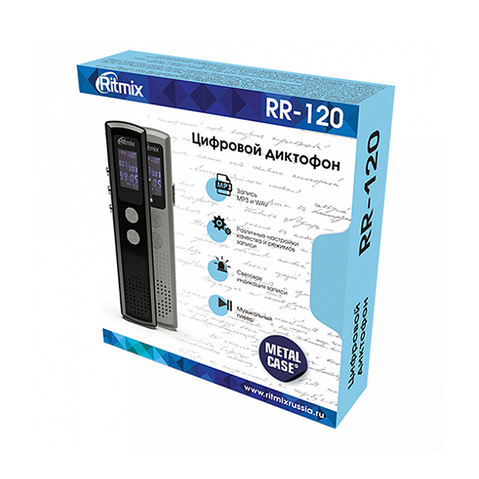 Диктофон Ritmix RR-120 4Gb Black - рис.3