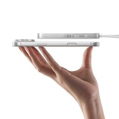 Внешний аккумулятор Ugreen PB570 MagFlow Air Ultra-Slim 10000mAh USB-C White